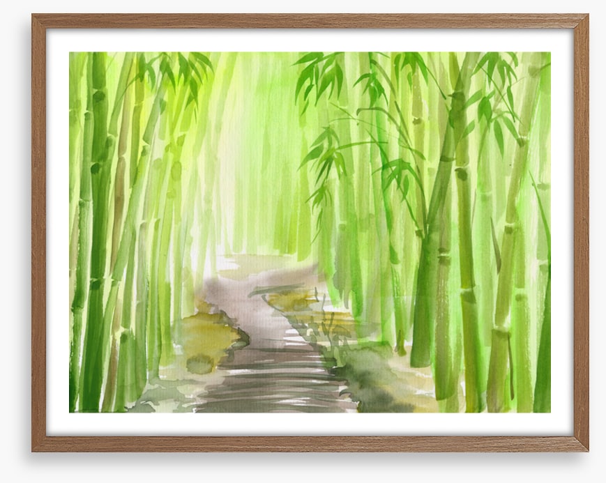 The bamboo path