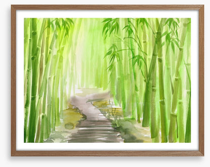 The bamboo path