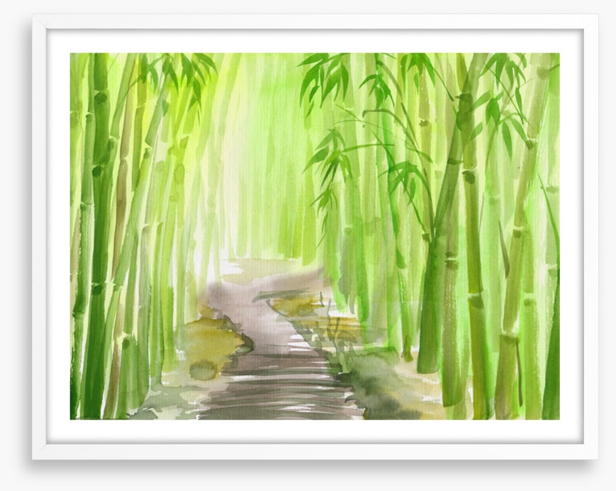 The bamboo path