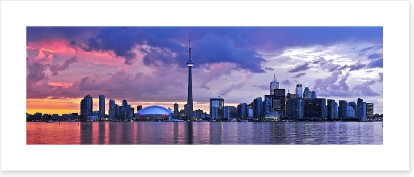 Toronto twilight panorama