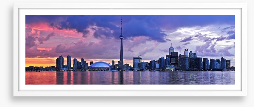 Toronto twilight panorama