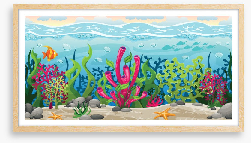 Between the coral