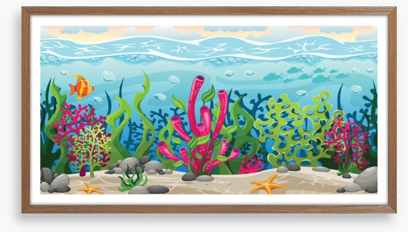 Between the coral