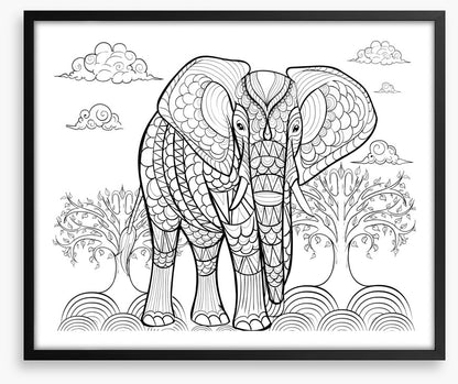 Colour me indian elephant