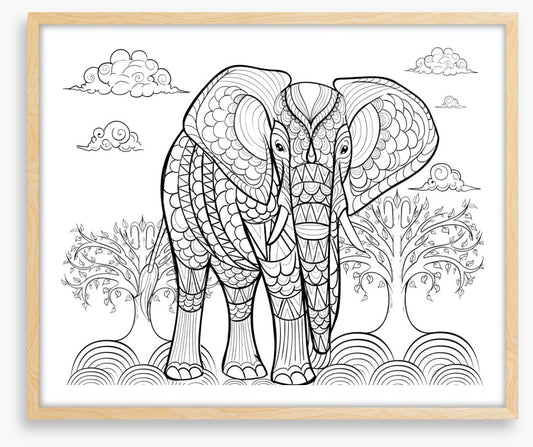 Colour me indian elephant
