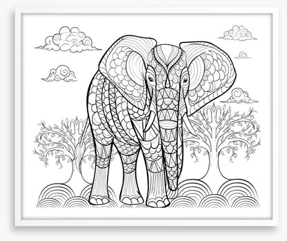 Colour me indian elephant