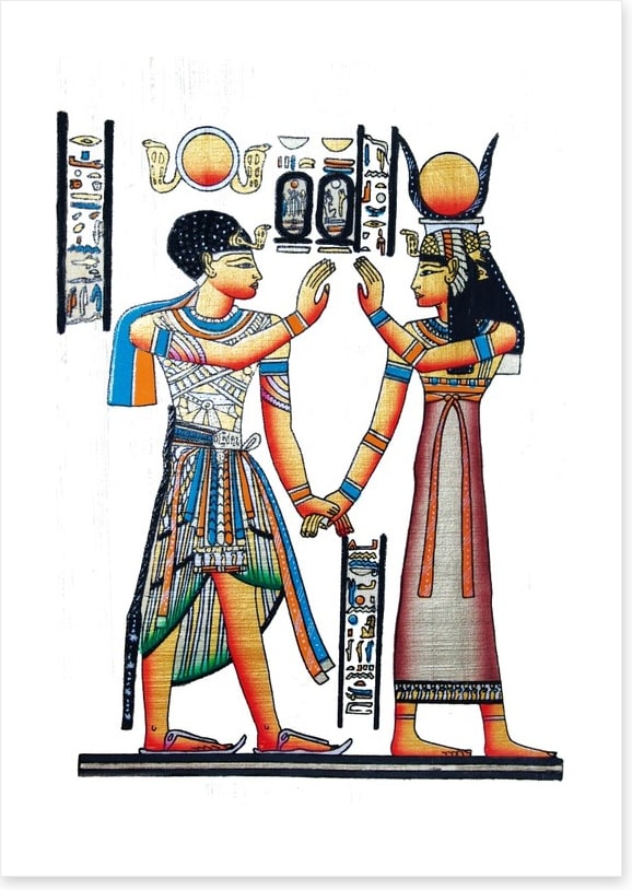 Hieroglyphic handshake