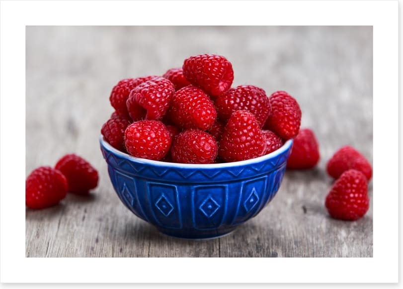 Blue bowl berries
