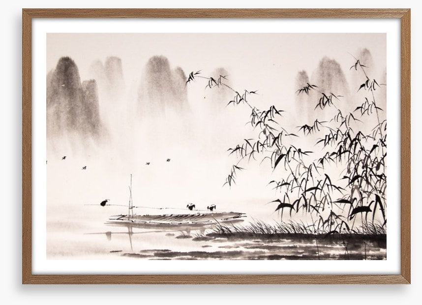 Birds in the bamboo
