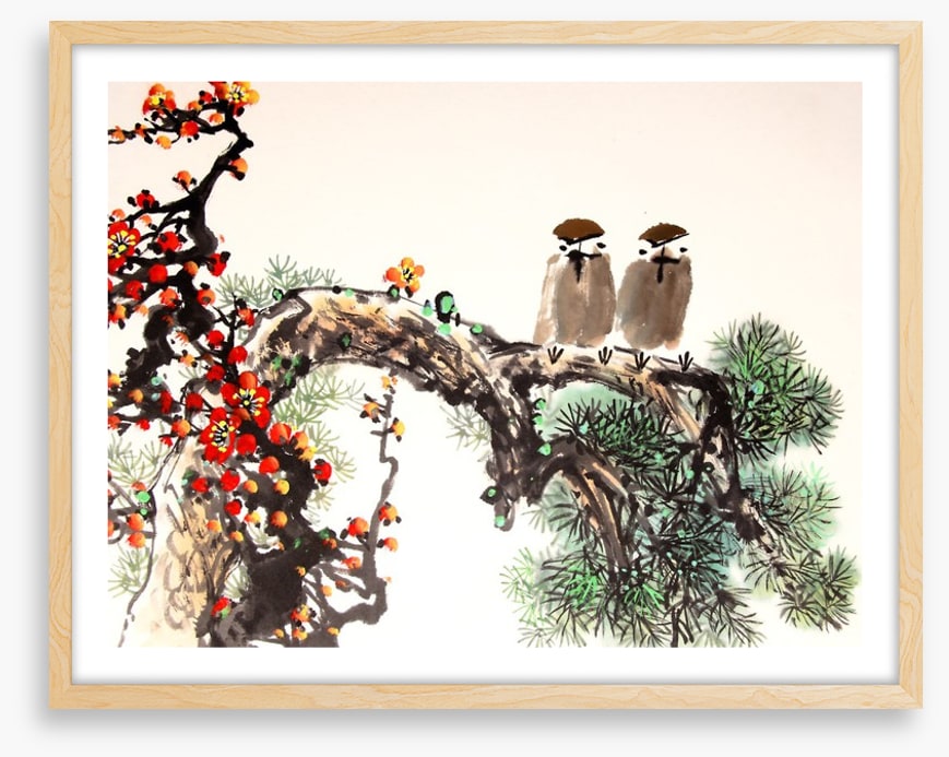 Pine blossom birds
