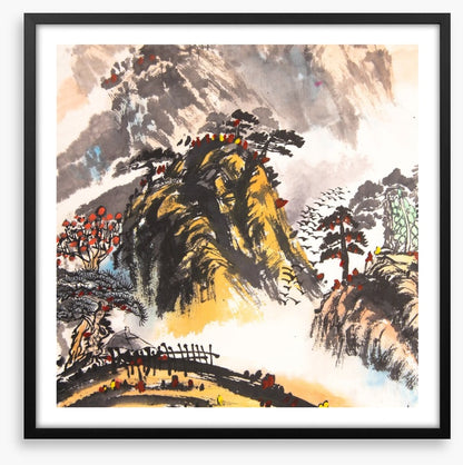 The sunlit mountain