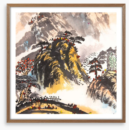 The sunlit mountain