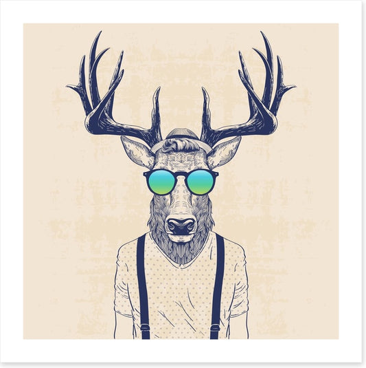 Hipster deer
