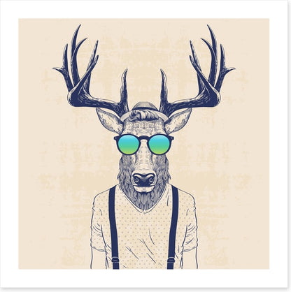 Hipster deer