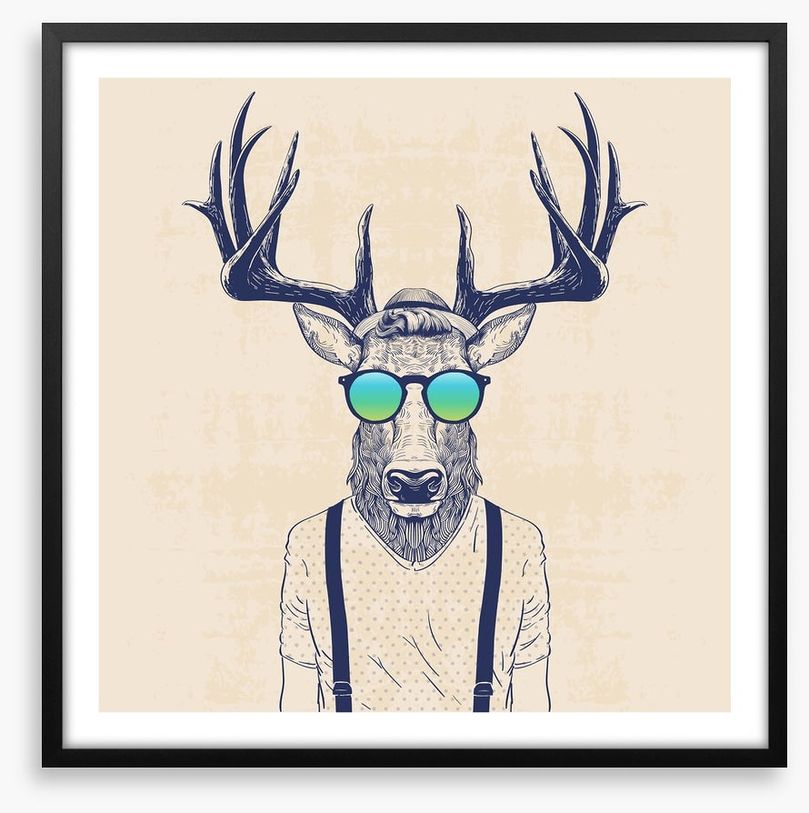 Hipster deer