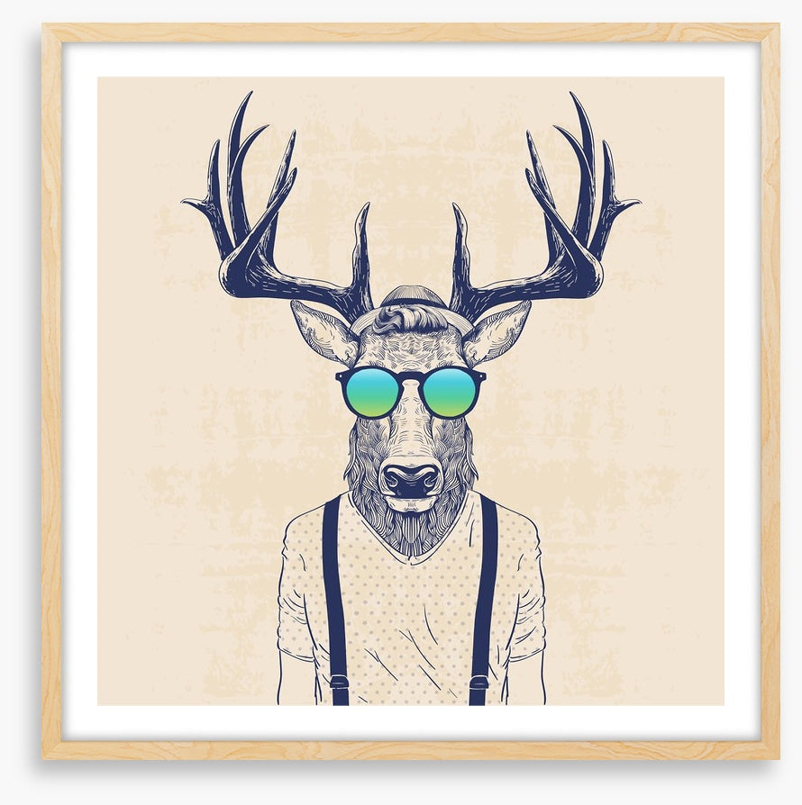 Hipster deer