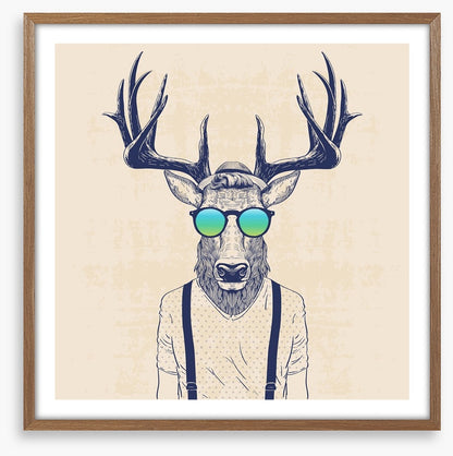 Hipster deer