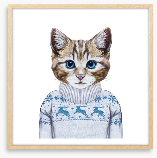 Puss in sweater