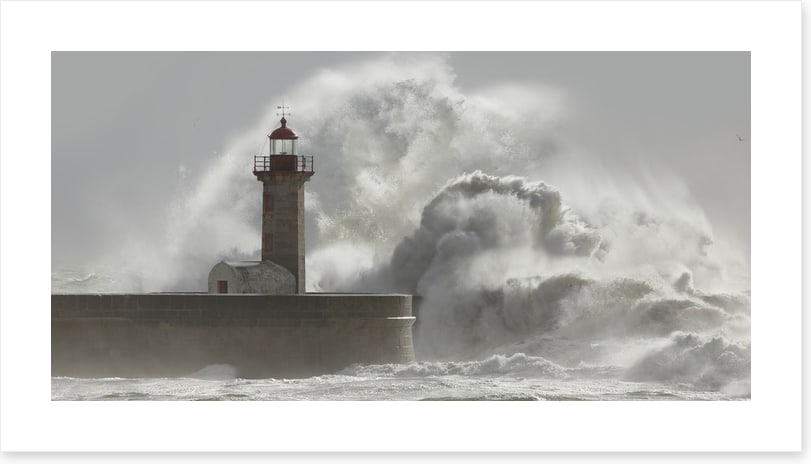 The angry sea