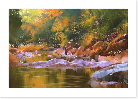 Golden river glow