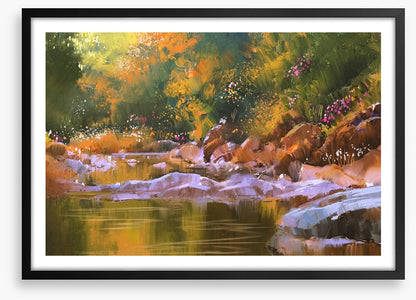 Golden river glow