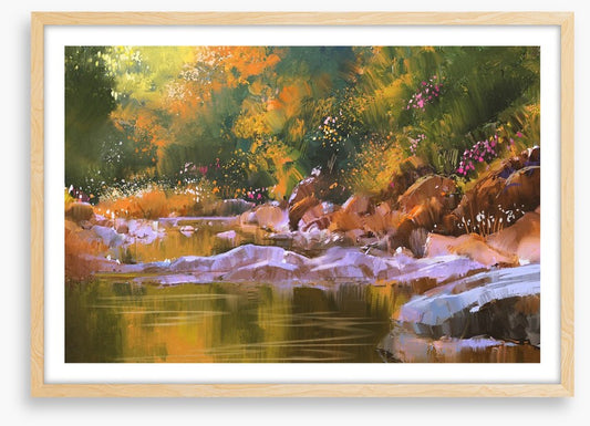Golden river glow