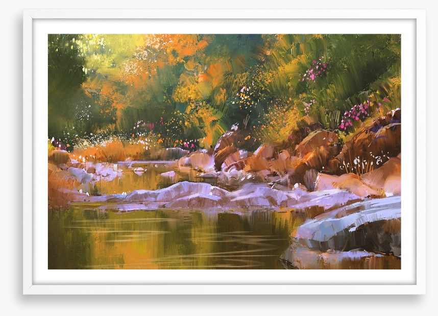 Golden river glow
