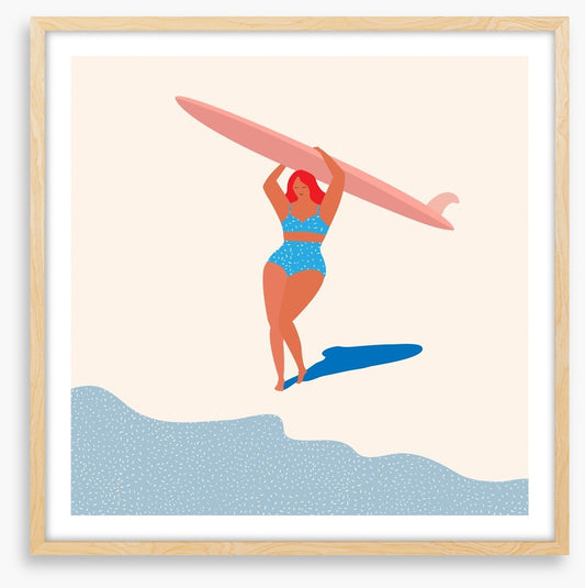Deco surfer girl