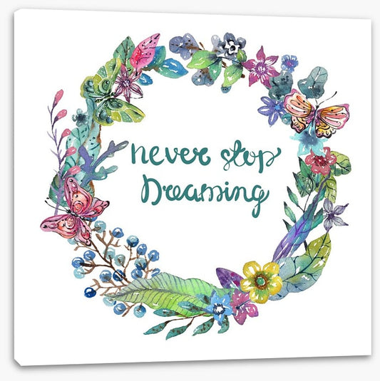 Never stop dreaming