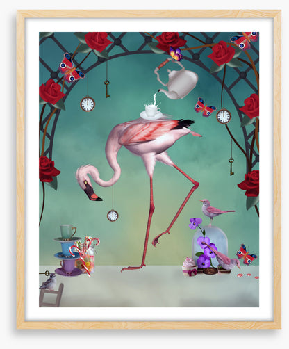 Flamingo in wonderland