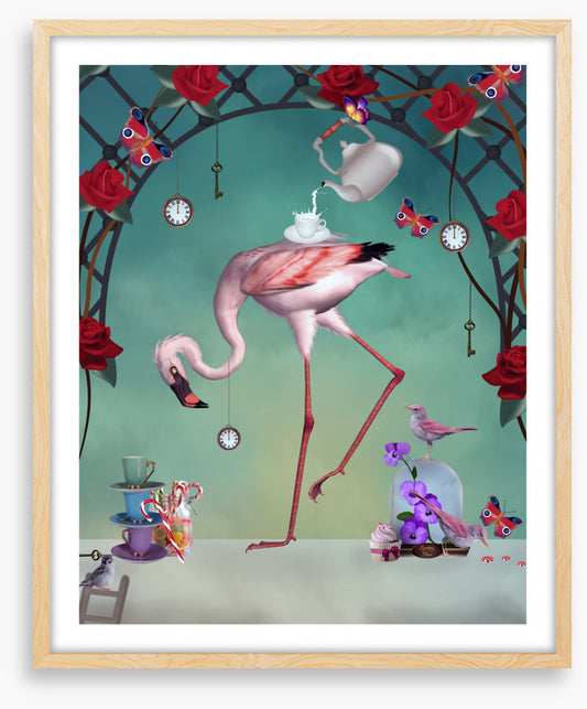 Flamingo in wonderland