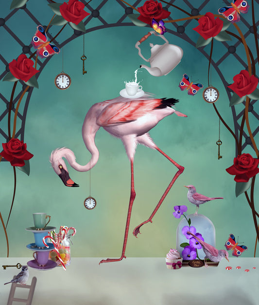 Flamingo in wonderland