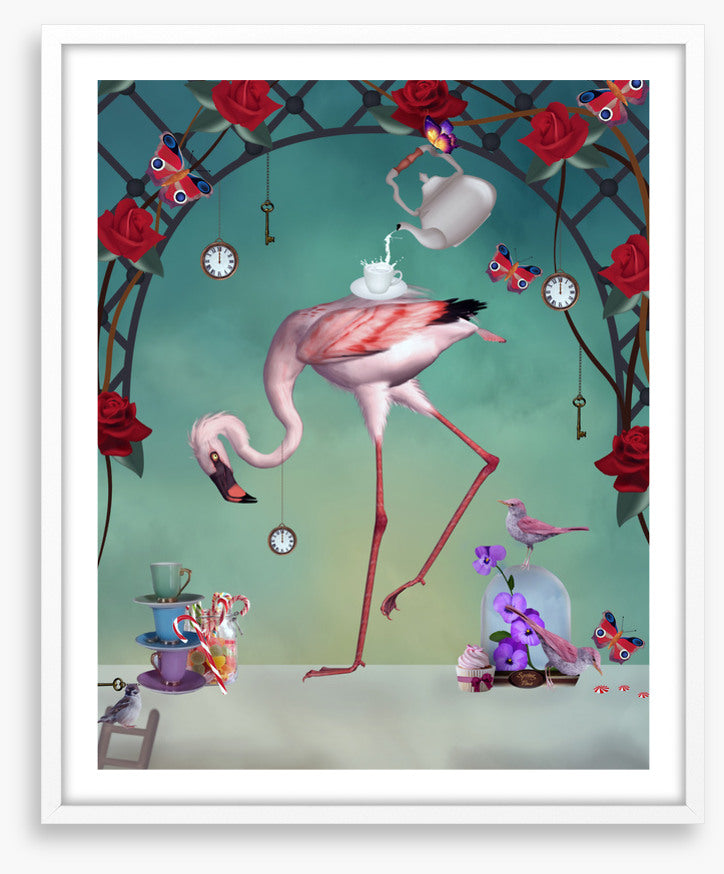 Flamingo in wonderland