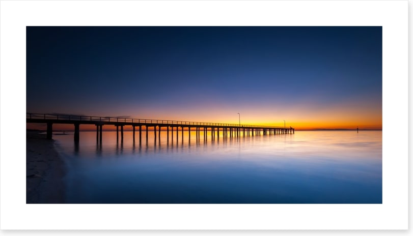 Sundown at Seaford jetty