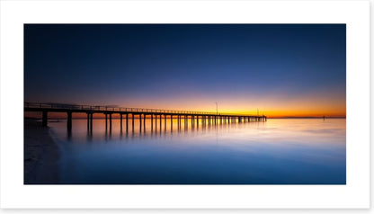 Sundown at Seaford jetty