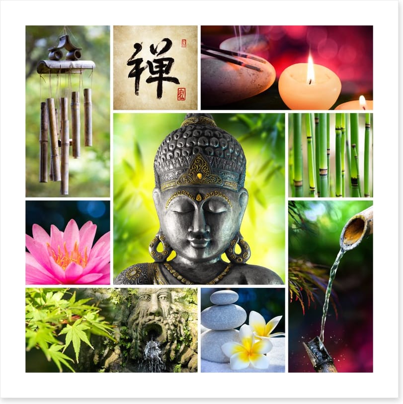 Collage of zen