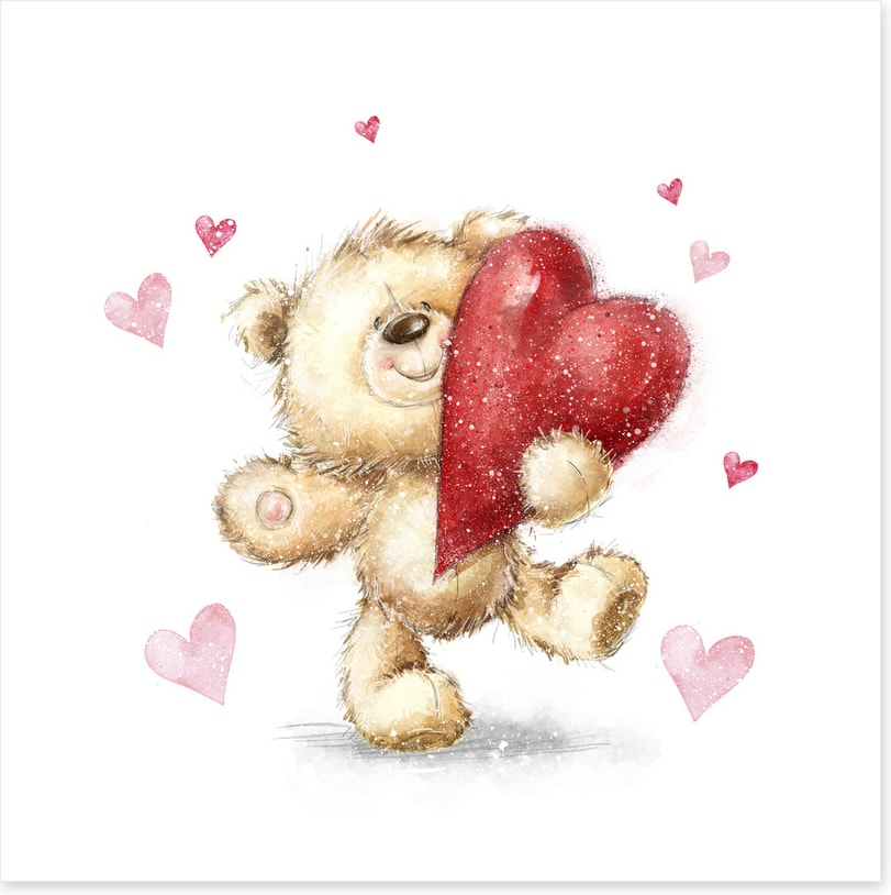 Big heart bear