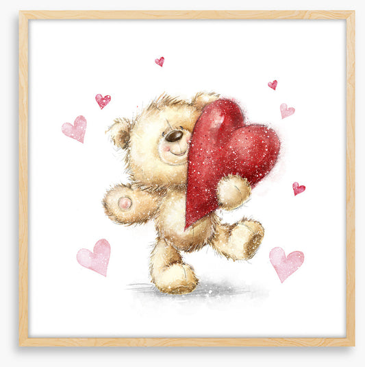 Big heart bear