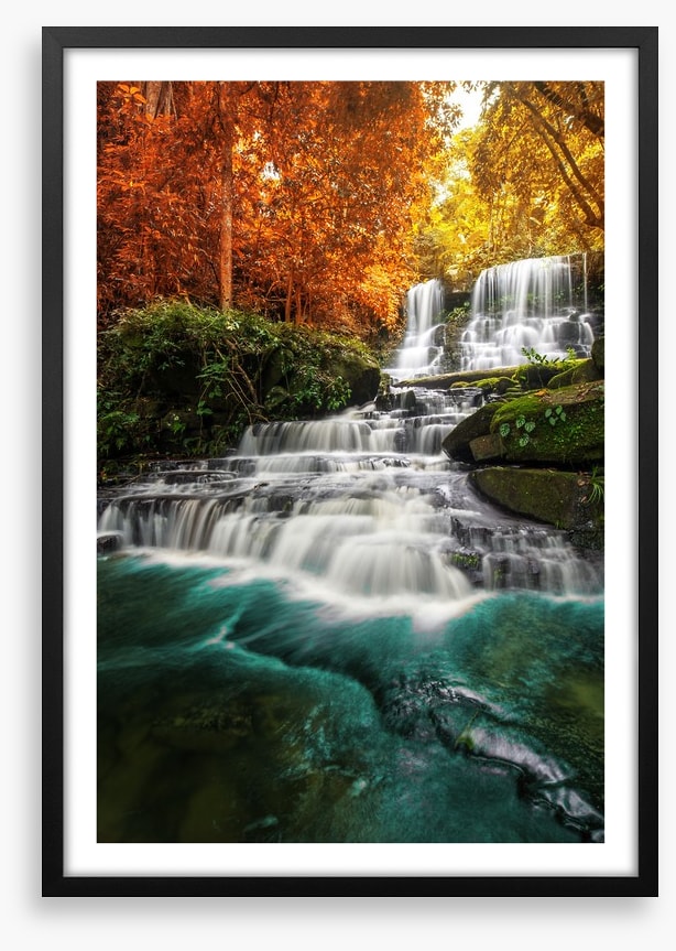 Autumn jungle falls, Thailand