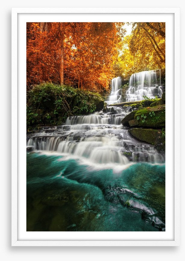 Autumn jungle falls, Thailand