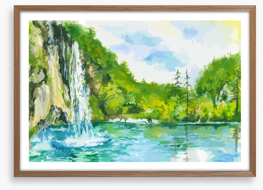 Spring sunshine falls