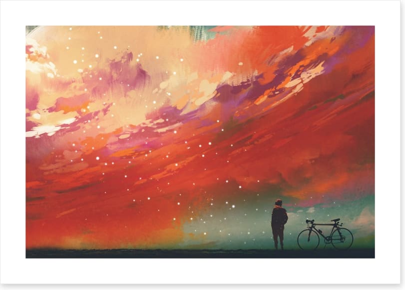 Red sky at night