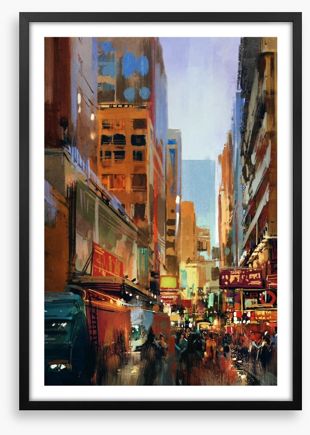 Dusk in the city