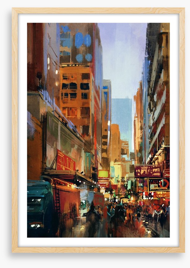 Dusk in the city