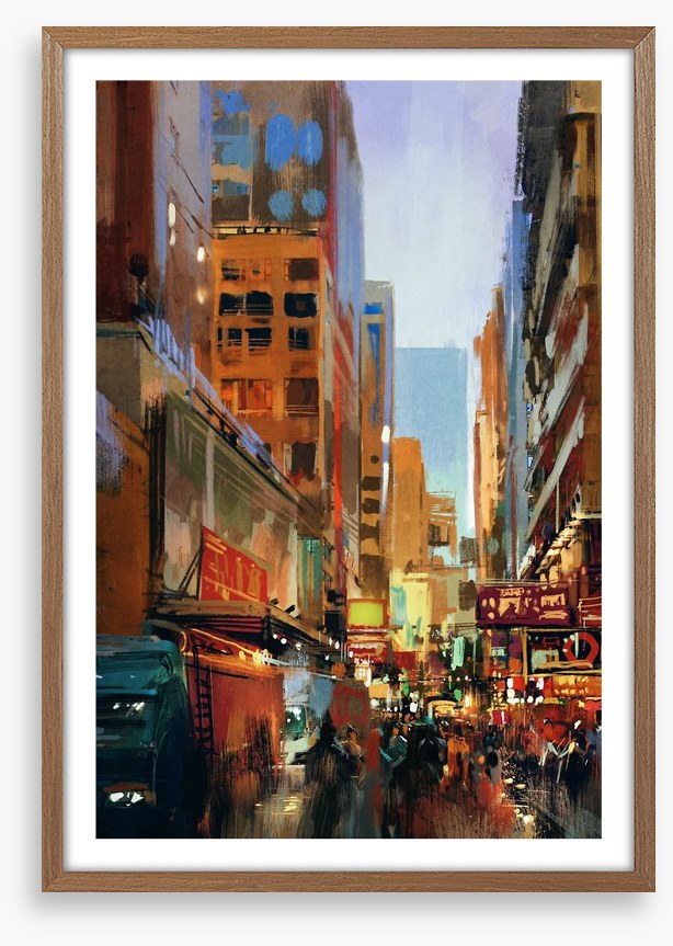 Dusk in the city