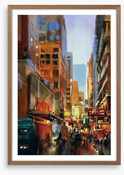 Dusk in the city