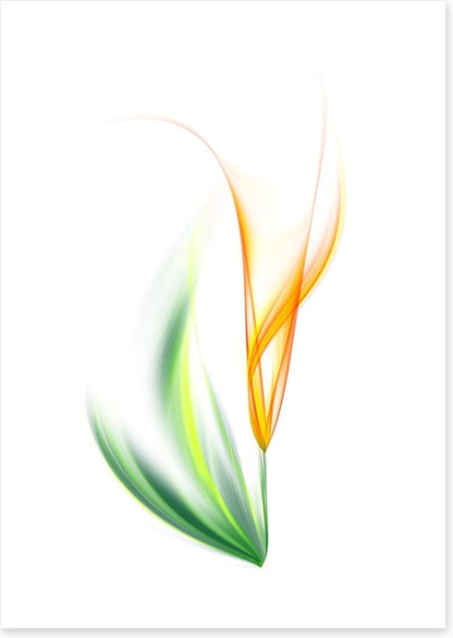 One yellow tulip
