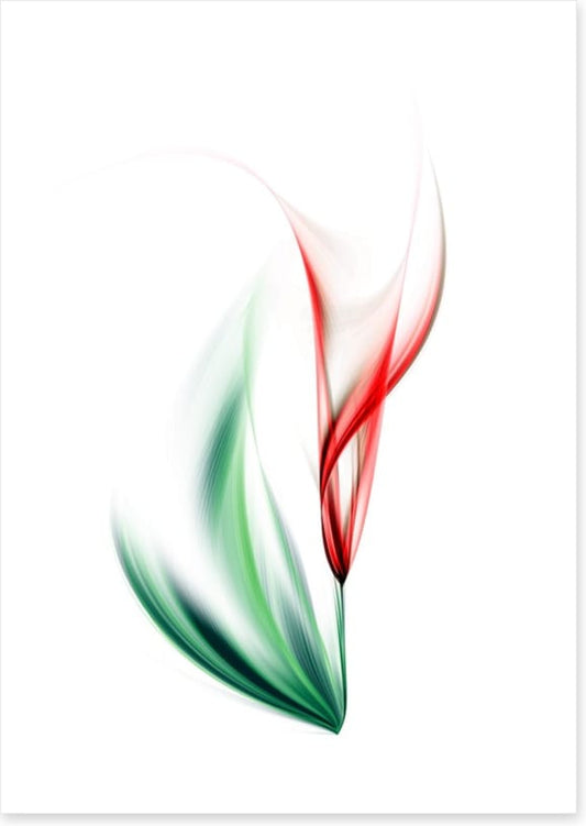One red tulip