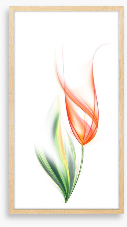 One orange tulip