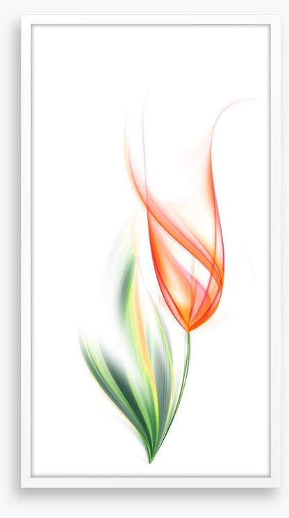 One orange tulip